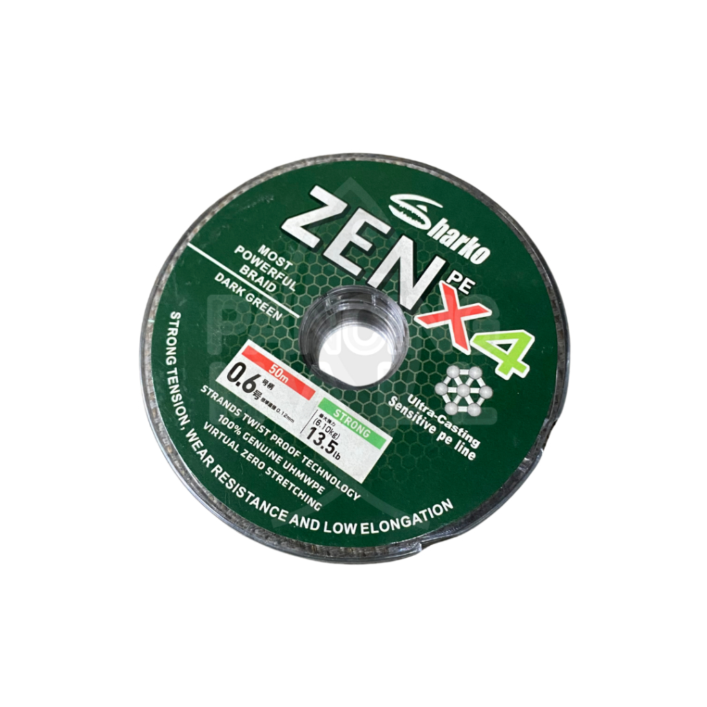 Senar Pancing PE Sharko Zen X4 Original PE 0.6 PE 0.8 PE 1.0 PE 2.0