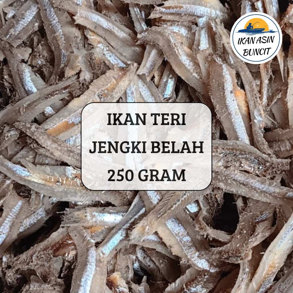 

IKAN ASIN TERI JENGKI BELAH 250 GRAM MURAH