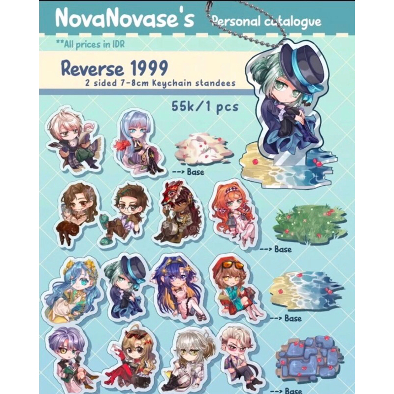 Reverse 1999 standee keychain / keychain standee