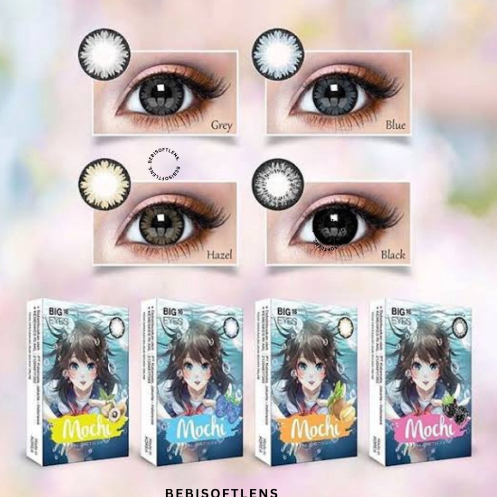 Model Baru Bisa COD Softlens BIG EYES MOCHI 16MM Softlens Normal  Softlens Grey Minus  Softlens Abu 