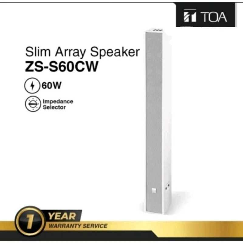 Toa Slim Array 60 Watt Original TOA ZS-S60CW ZSS60CW ZS S60 S 60CW CB