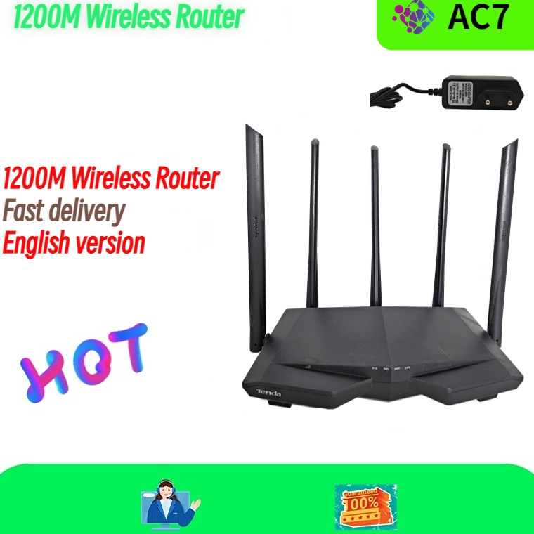 Harga Bersahabat Wireless Router TENDA AC7 Bekas English version 12M