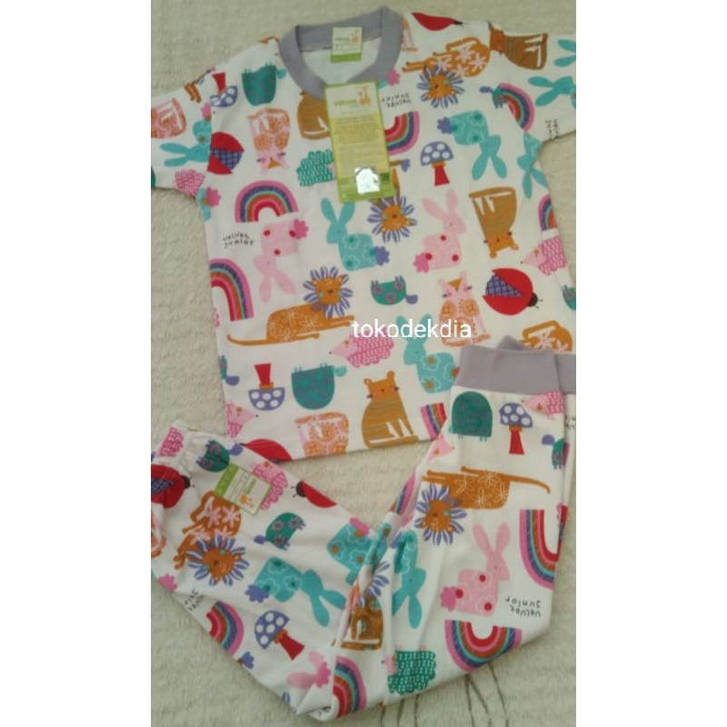 Velvet Junior Baby-Daisies Dream Wear 1 stel setelan pendek celana panjang 3,4,5 t & size M