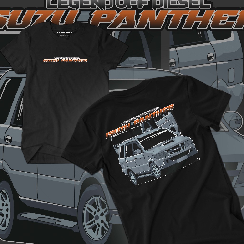 Kaos Mobil Isuzu Panther | Kaos Mobil Turbo Diesel Panther Kotak | Tshirt Otomotif