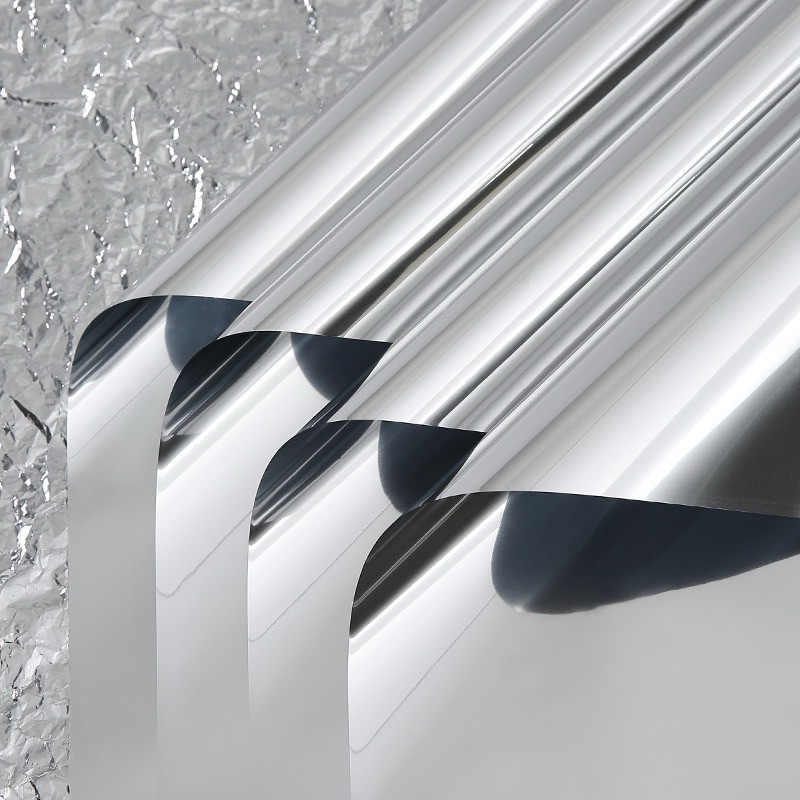 

[08035] Kertas Buket Bunga Silver Mirror | Metal Flower Wrapping Paper | Glossy Reflective Wrapping Paper, Water Proof Wrapping Paper
