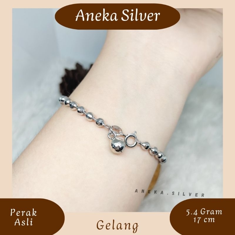 Gelang Biji Lada Mozaik , Perak 925