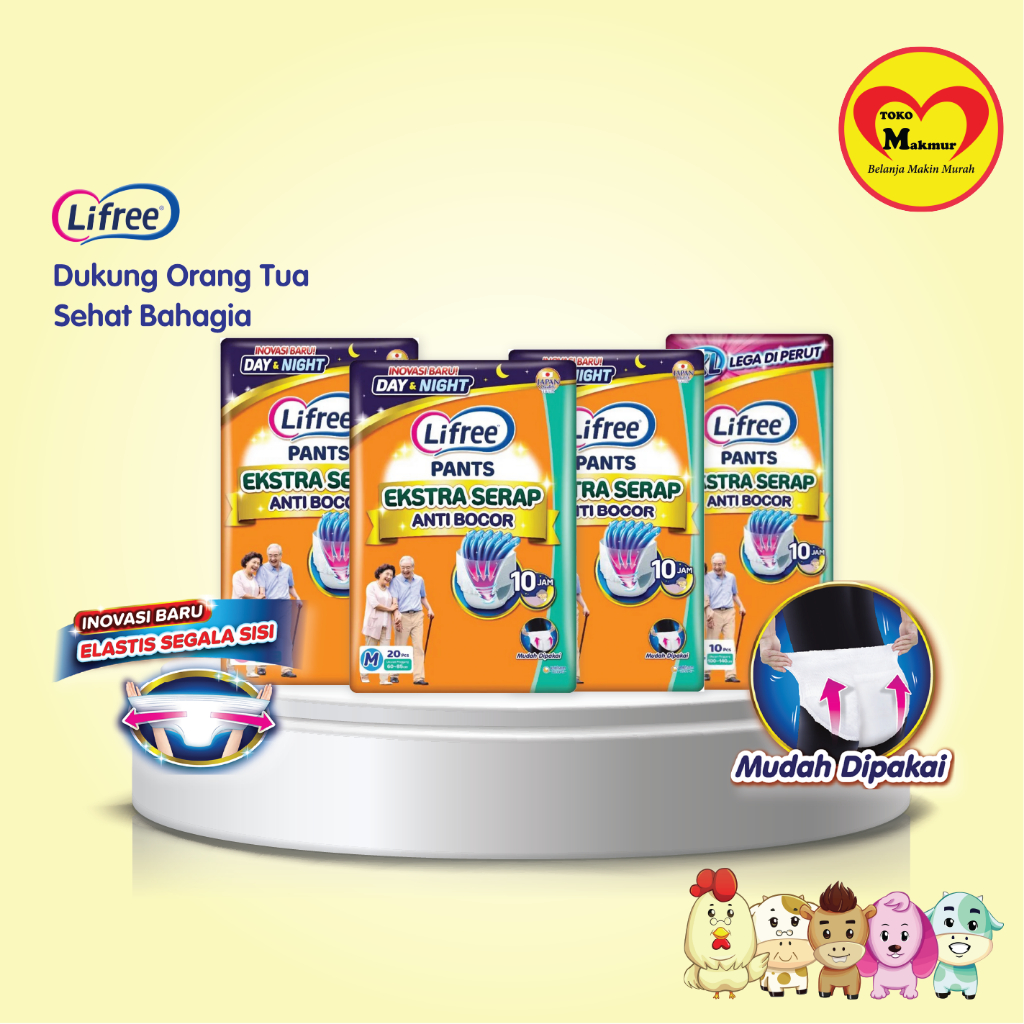 Lifree Pants Extra Serap M20 / L16 / Xl12  / Xxl10 / Toko Makmur Gresik