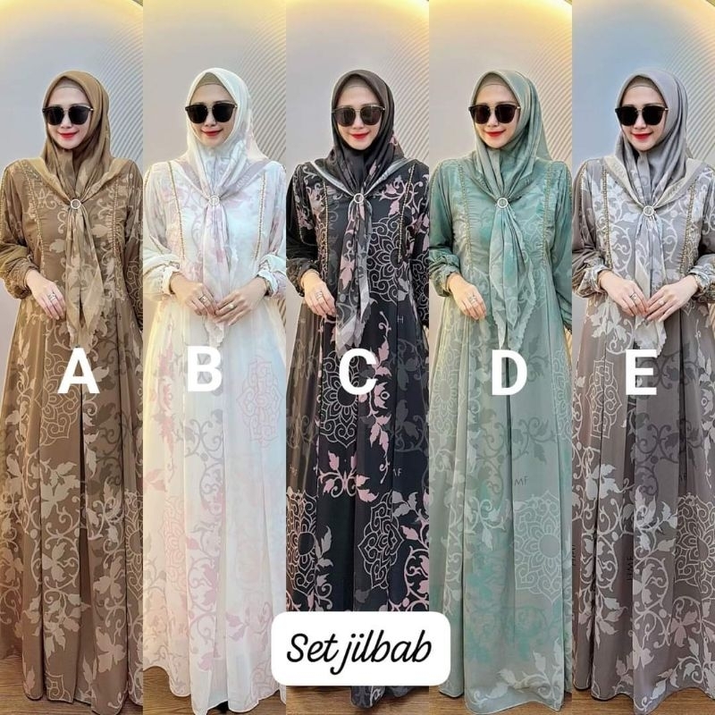 ❤️DHEA BOUTIQUE ❤️SHOFIA DRESS SET JILBAB/DRESS SET JILBAB ALL SIZE DAN JUMBO/DHEAAFIECCENA1/DRESS H