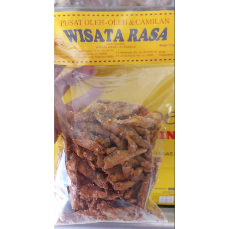 

kripik / keripik wader crispy wisata rasa