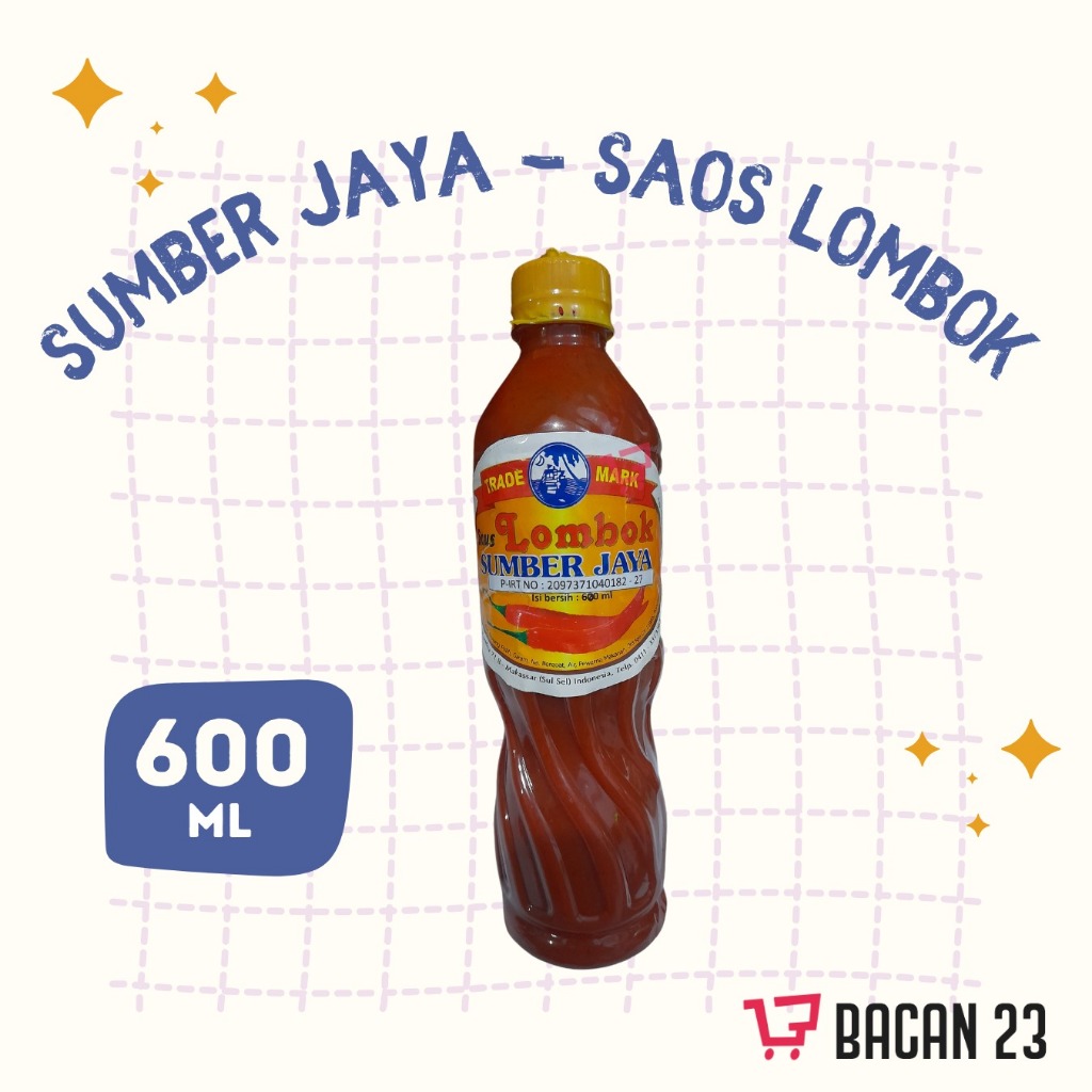 

Saos Lombok Sumber Jaya Botol Gerigi (600 ml) Saos Merah Saos Nasi Goreng