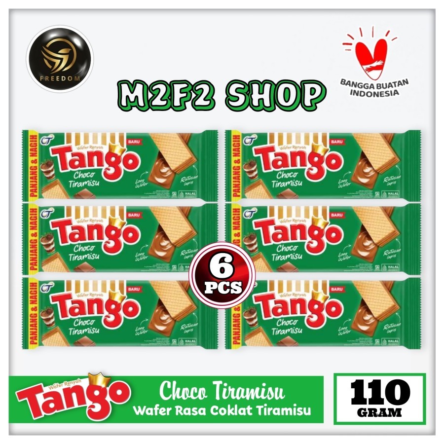 

Tango Wafer Choco Tiramisu | Krim Cokelat Tiramisu - 110 gr (Kemasan 6 Pcs)