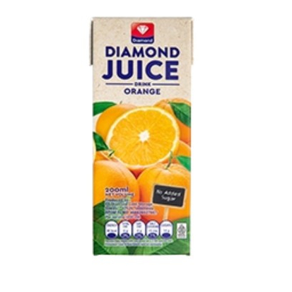 

diamond orange juice 200ml - diamond jus jeruk - orange juice diamond