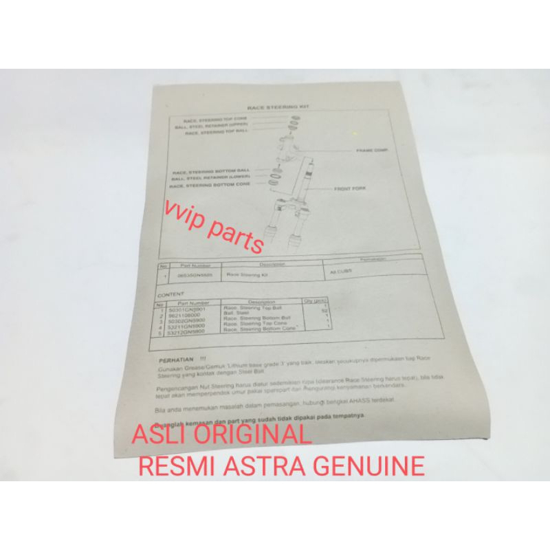 KOMSTIR ASLI AHM GENUINE GRAND SUPRA REVO REVO ABSOLUTE BLADE BEAT BEAT FI BEAT CARBURATOR BEAT ESP 