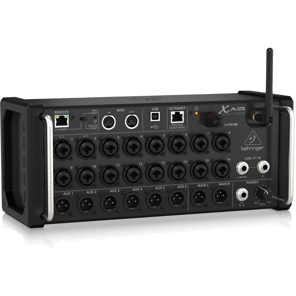 BEHRINGER XR18 XR 18 XR-18 Air Mixer Digital Wireless Via WiFi iPad st Xair18 Xair 18