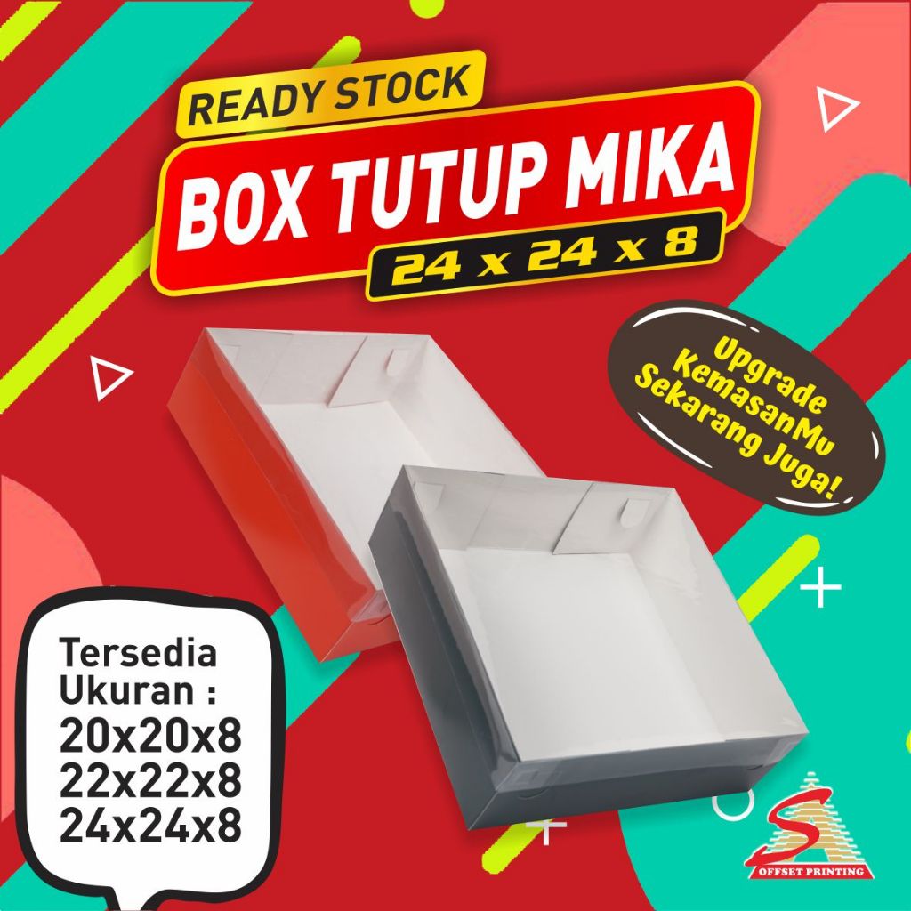 

24 x 24 x 8 Box Kue/Spiku/Roti/Tart/Pudding