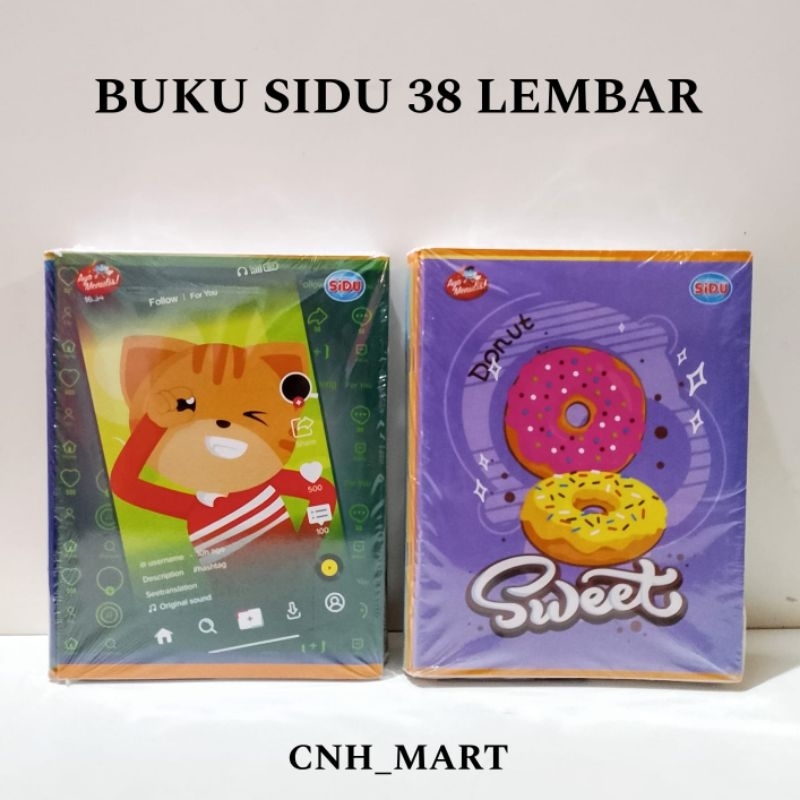 

Buku Tulis Sidu 38 lembar/ Buku Sidu 38/ Harga 10 PCS