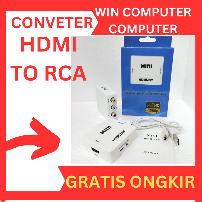 Converter Hdmi To RCA / Converter Hdmi2AV / Converter Hdmi RCA Box