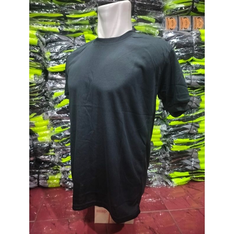 KAOS HITAM POLOS KERAH PENDEK / KAOS HITAM POLOS SATPAM SECURITY BRIMOB LENGAN PENDEK KERAH PENDEK