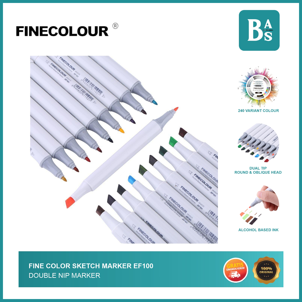 

Finecolour Sketch Marker (Part 1/5) | Fine Color | Fine Colour | Dual Tip | Spidol Warna Warni | Spidol Sketsa | Perlengkapan Menggambar dan Melukis Terlengkap dari Bali Art Supplies