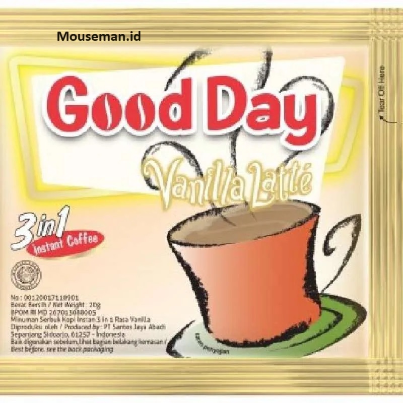 

Mouseman - Coffee GoodDay Kopi Instant 3in1 Rasa Vanilla Latte GOOD DAY 20gr