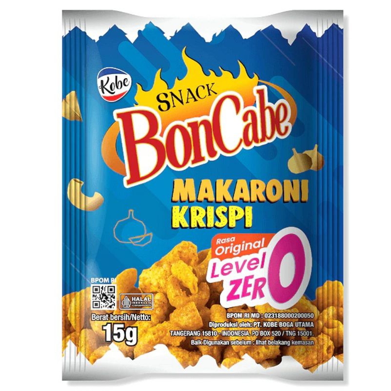 

Kone Snack makaroni Krispi original level 0 (Satuan) Boncabe