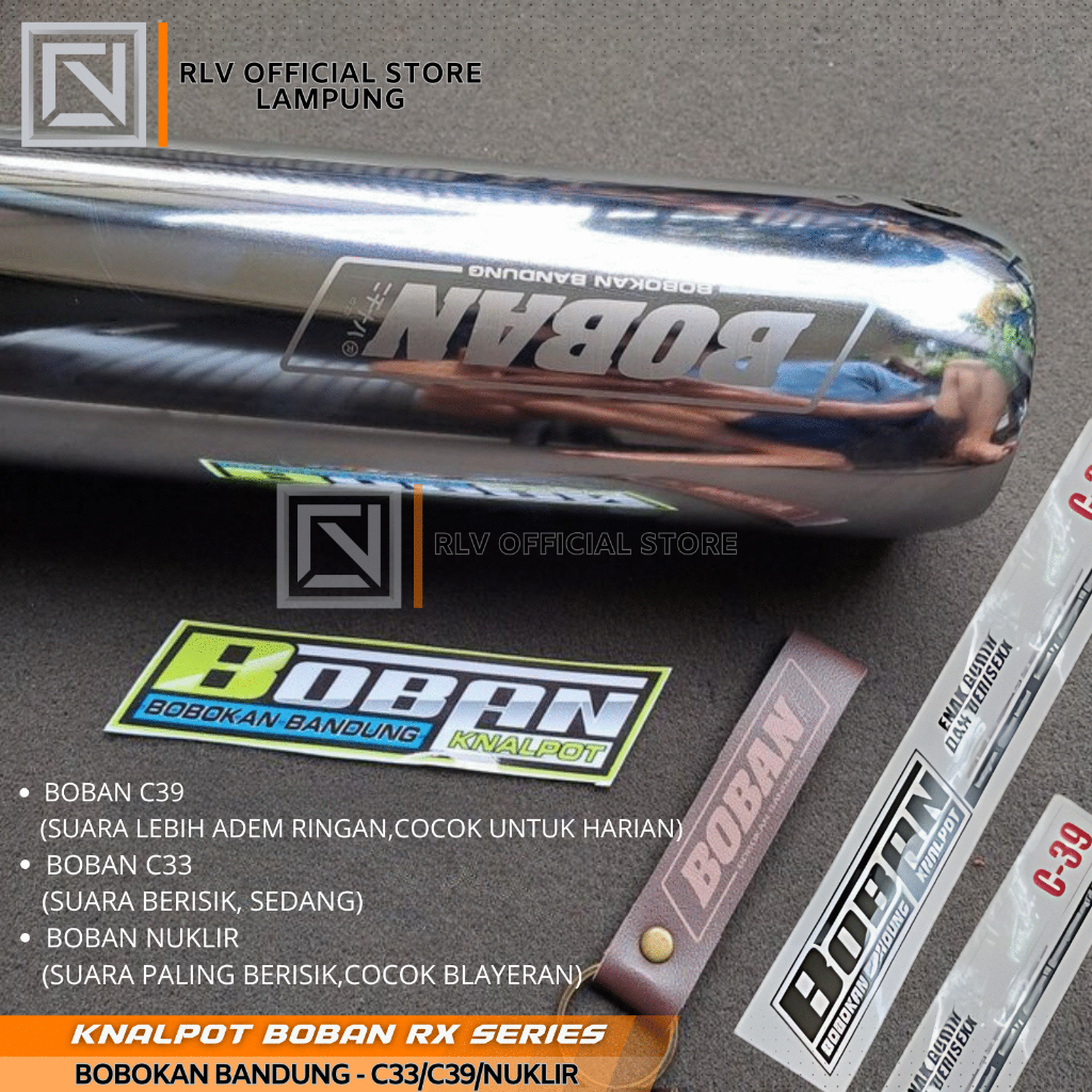 KNALPOT BOBAN C33/C39/NUKLIR LASER RX KING RXS ORIGINAL YGP - BOBOKAN BANDUNG RXKING RX SPESIAL