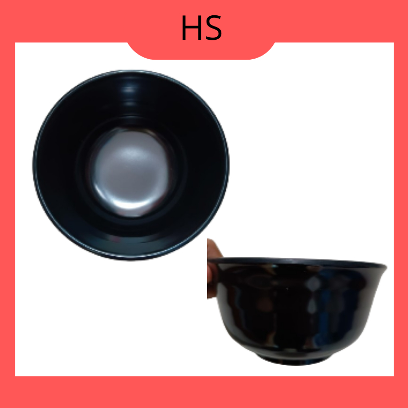 MANGKOK MELAMIN ORIENTAL 6.5 INCH JMA65 ONYX