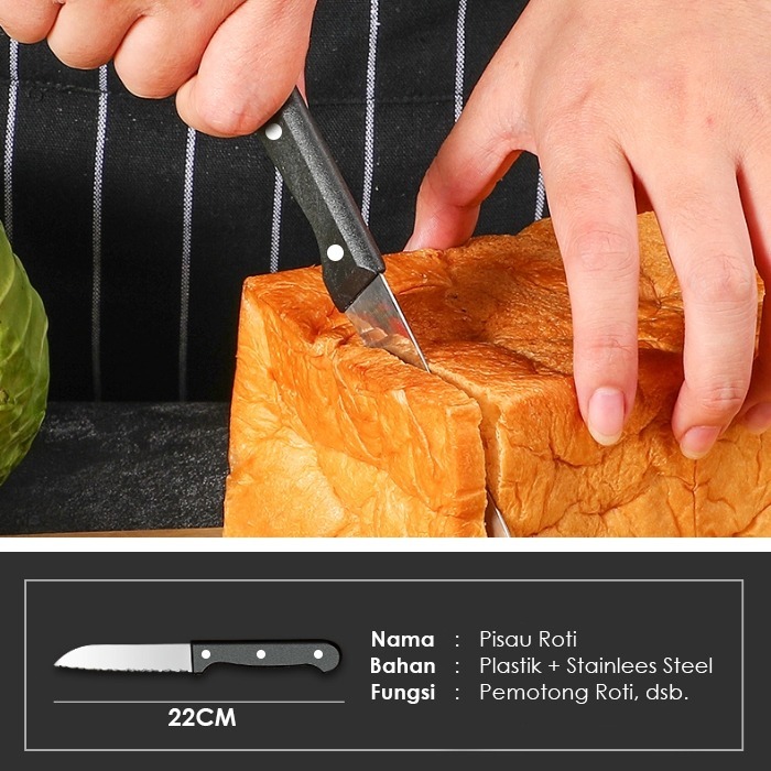 Set Pisau Dapur Lengkap 6 in 1 / Pisau Stainless Steel / Pisau Kualitas Import Terbaik / Pisau Tajam