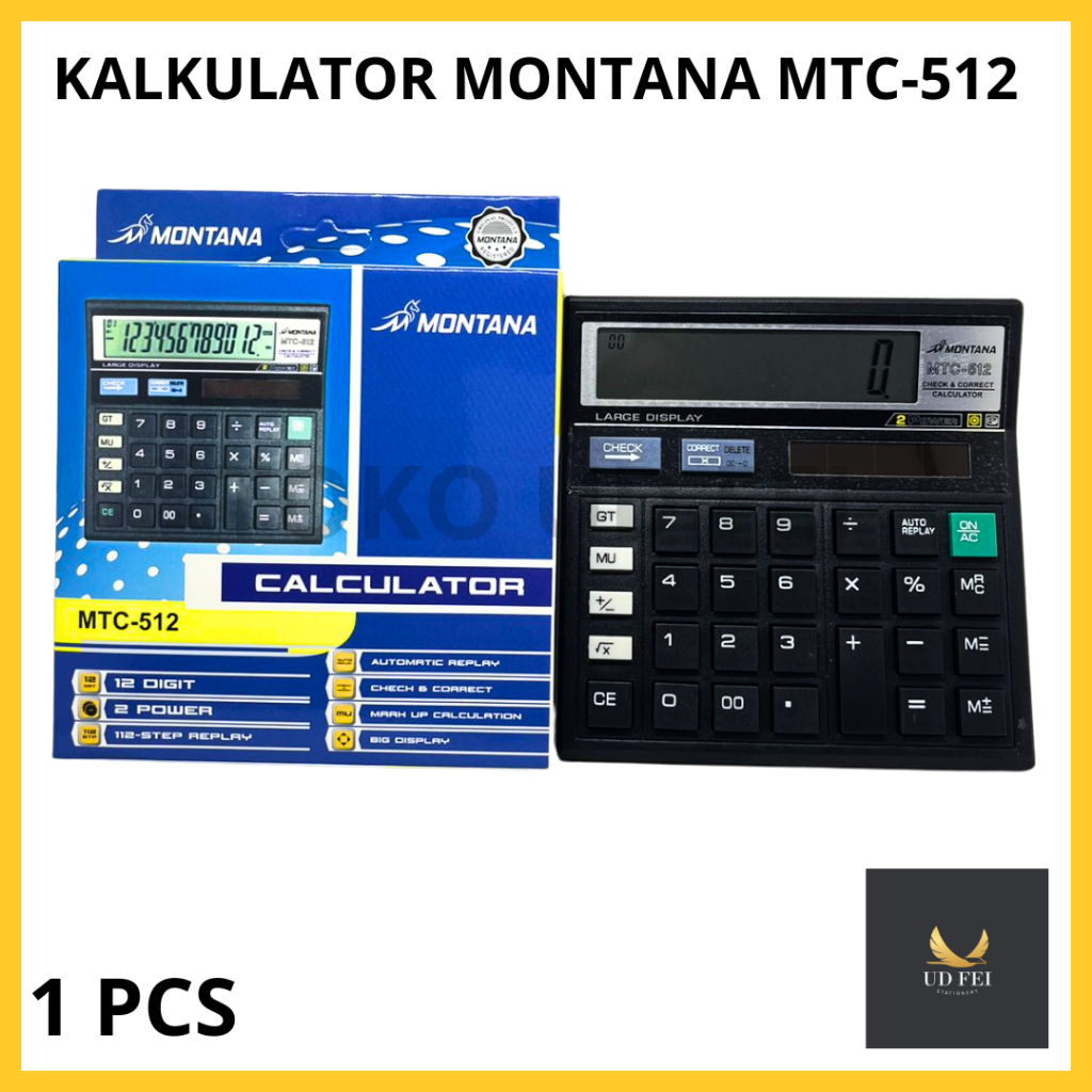 

(1 PCS) Kalkulator Montana/ kalkulator MT-512/Kalkulator Montana MT-512/kALKULATOR KECIL