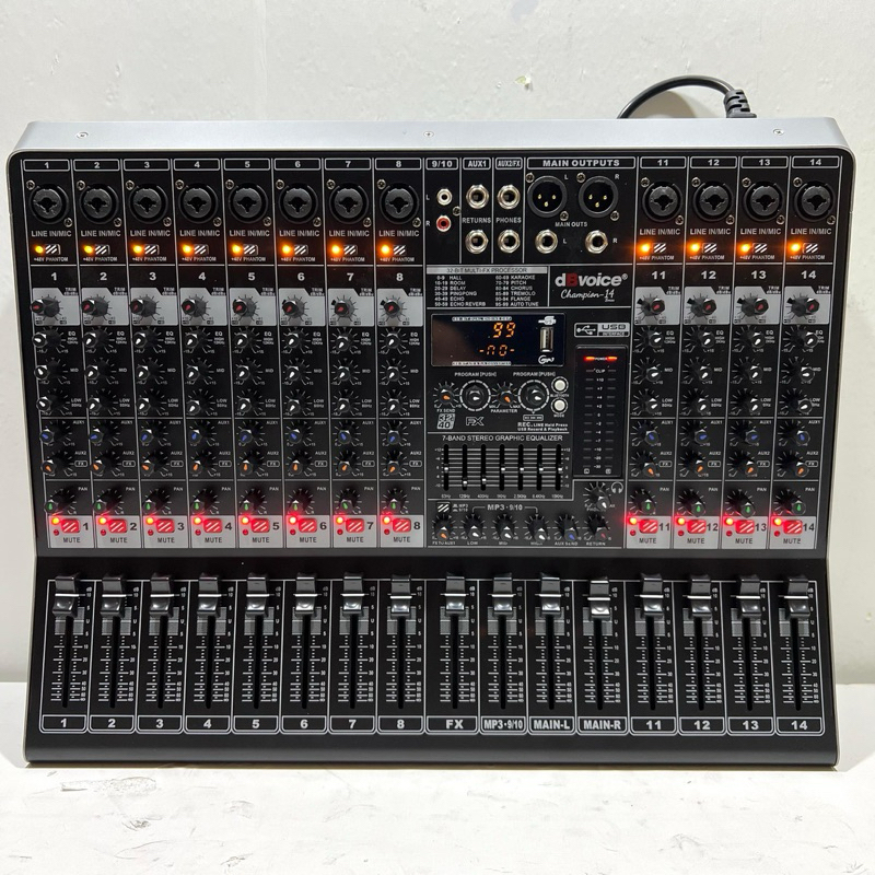 Mixer dB Voice Champion 14 Original 14 Channel dbvoice Champion14