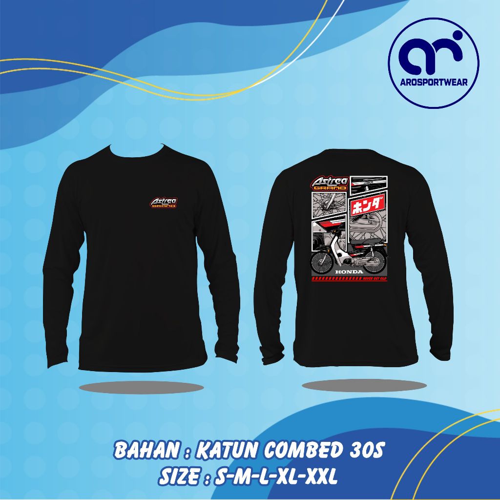 Kaos Lengan Panjang ASTREA GRAND COMIC BISA BAYAR DITEMPAT (COD)