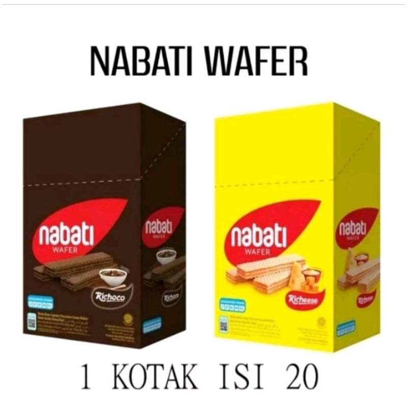 

NABATI Wafer Richeese/Rhichoco/Goguma 20 x 6g [1 Box] NABATI WAFER SG