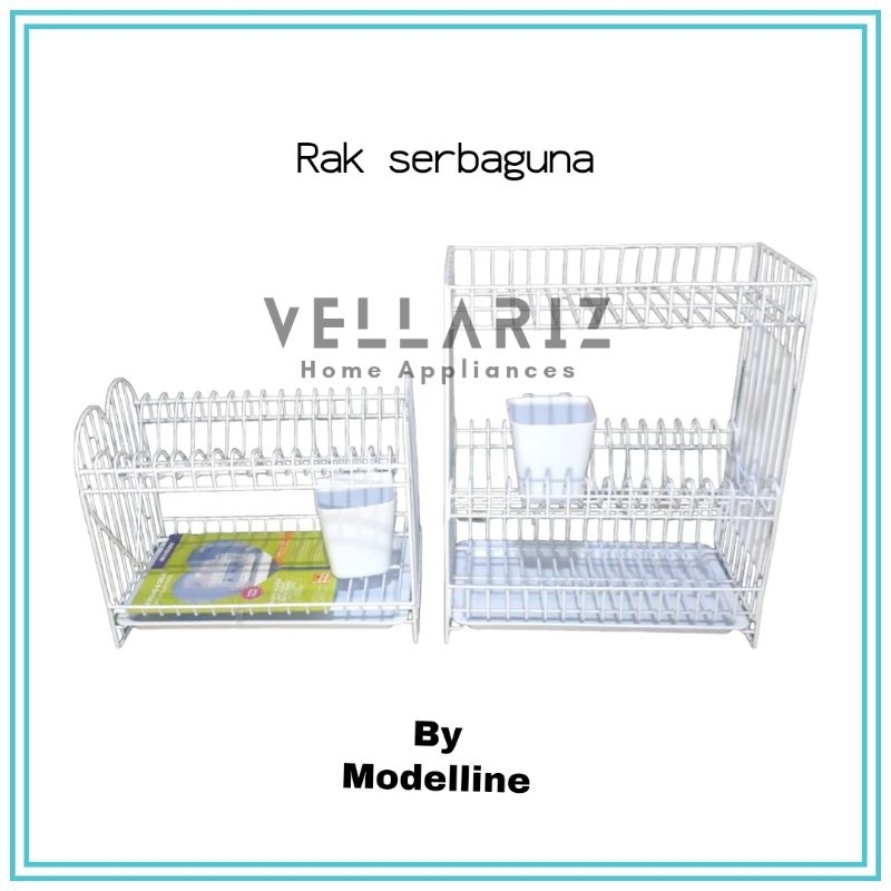 Rak Piring + Nampan + Tempat Sendok Susun 2,3 - modelline / Rak Piring Gantung / Rak Piring Besi Ant