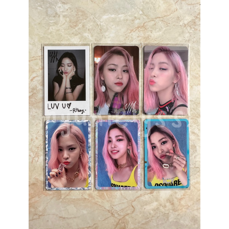 Full Set of Itzy Ryujin ICY Photocards (PC Album & Polaroid)