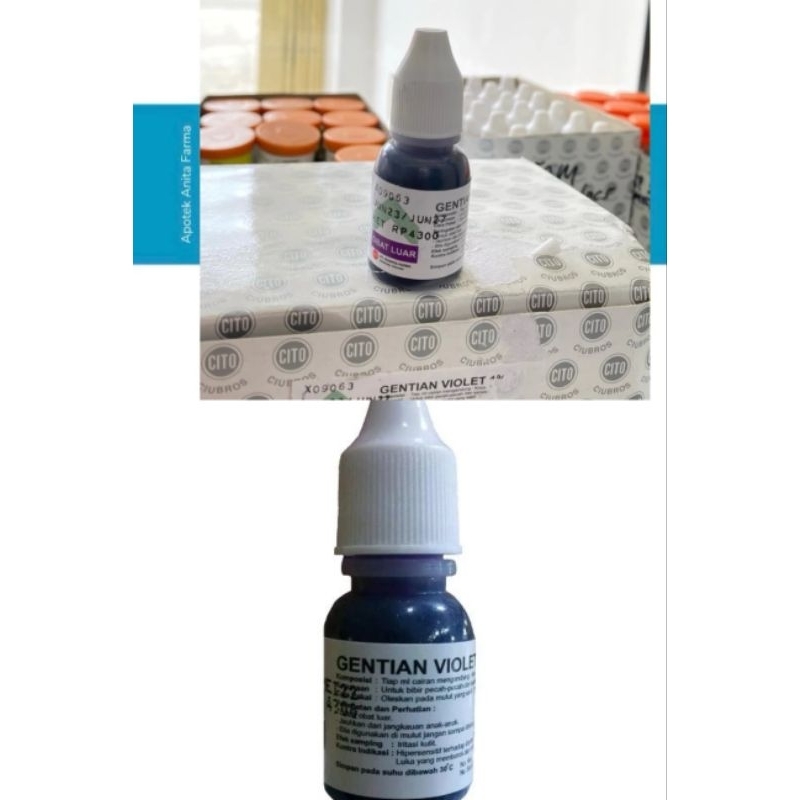 gentian violet untuk sariawan 10 %