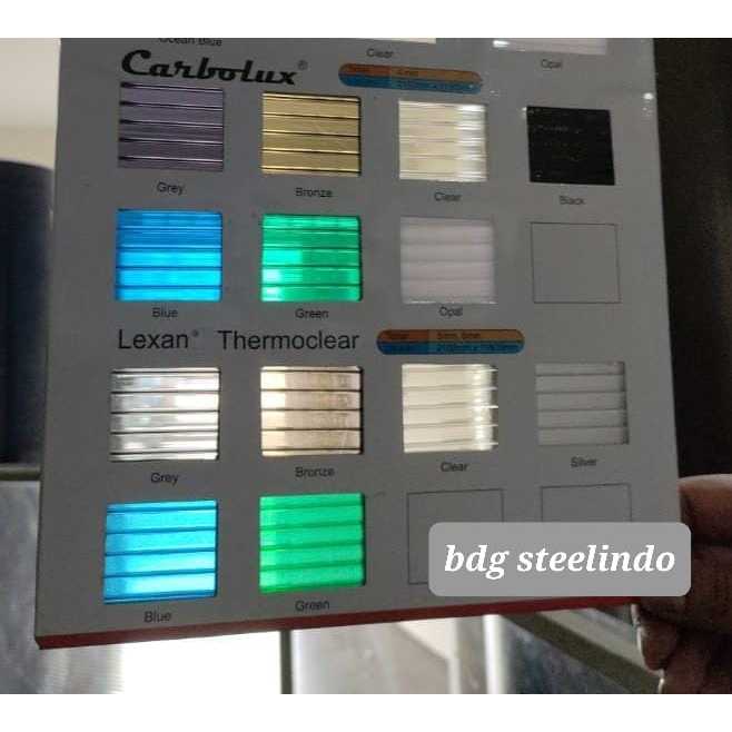 Atap Polycarbonate Carbolux Flat 4mm / Kanopi Polikarbonat Solarflat 4 mm