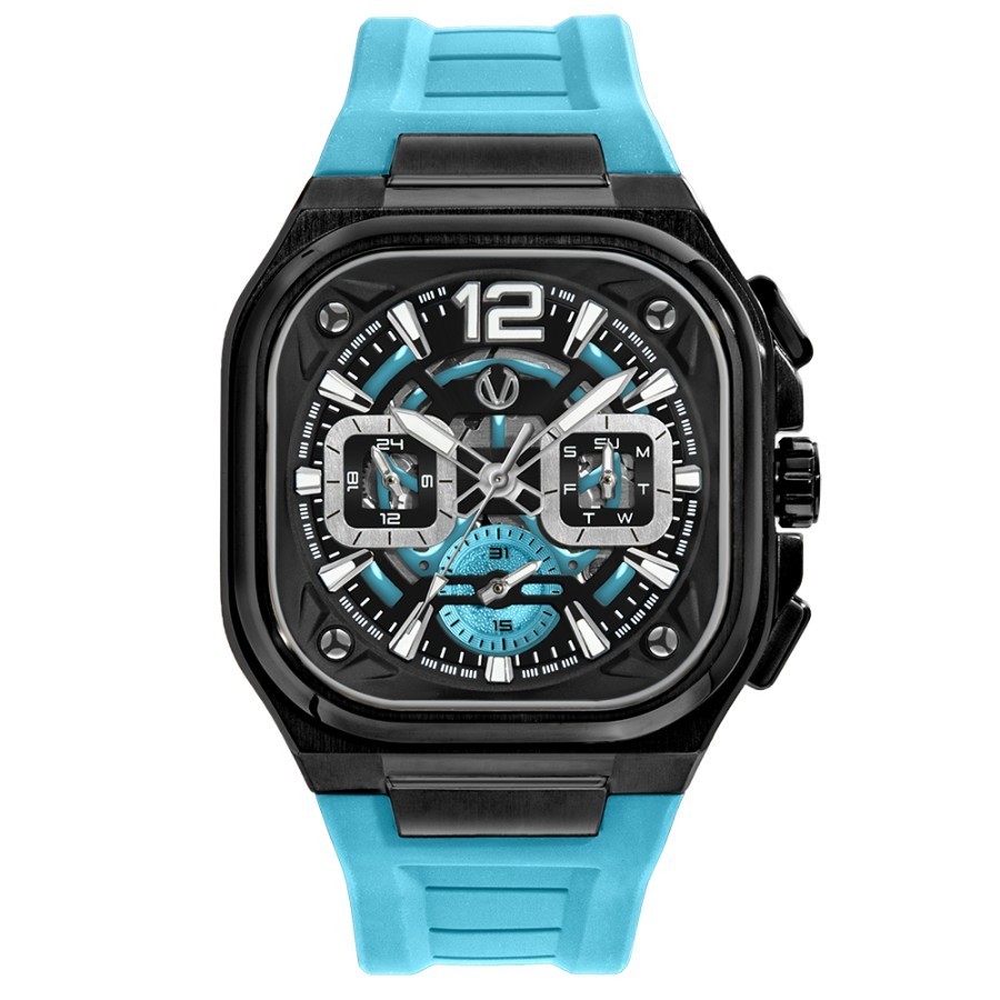 Jam Tangan Christ Verra CV 109068G-36 BLK/L-BLU Original Garansi Resmi 2 Th