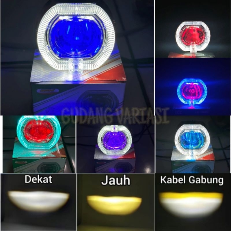 Lampu Utama Biled Projie Mode Projie Biled Proji Lensa Biled Plus Shroud 2.5 Inch Projie Billed Univ