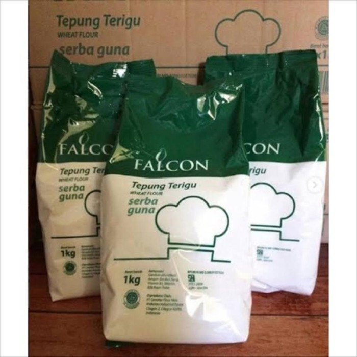 

Tepung Terigu Falcon Hijau 1kg - Terigu Serbaguna Seperti Segitiga