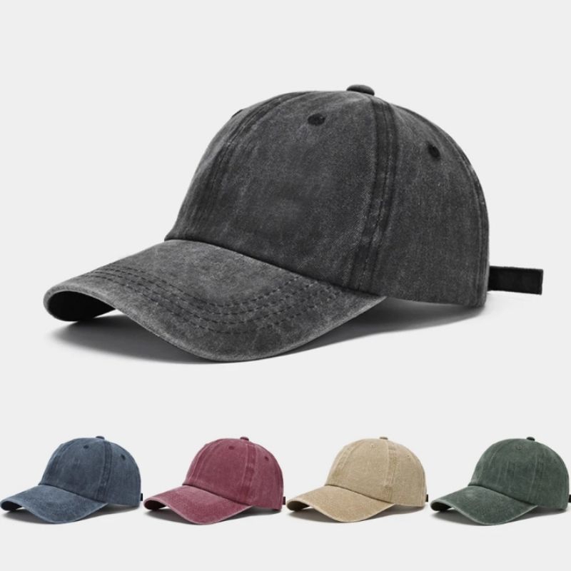 Topi Baseball Polos Vintage Import / Topi Baseball Pria dan Wanita