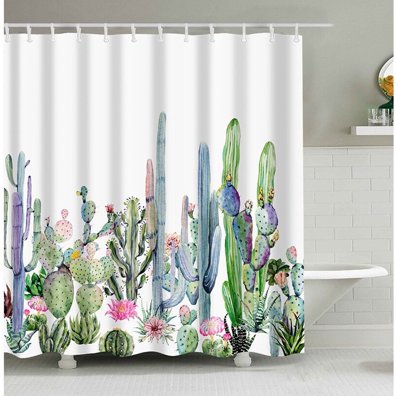STOK SIAP COD TIRAI KAMAR MANDI ANTI AIR PVC  PREMIUM HORDENG PEMBATAS SHOWER CURTAIN  18X18 CM