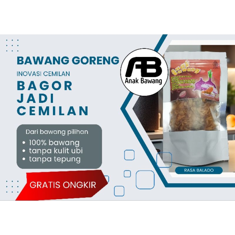 

Bawang Goreng / Bawang Goreng Rasa Balado / Bawang Goreng Premium / Bawang / Cemilan