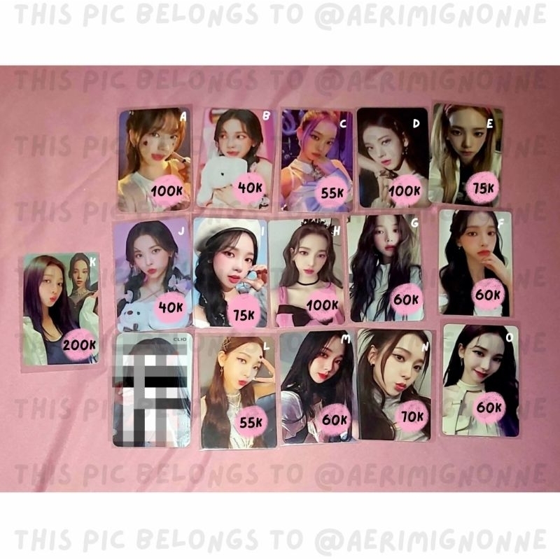 aab karina aespa official photocard