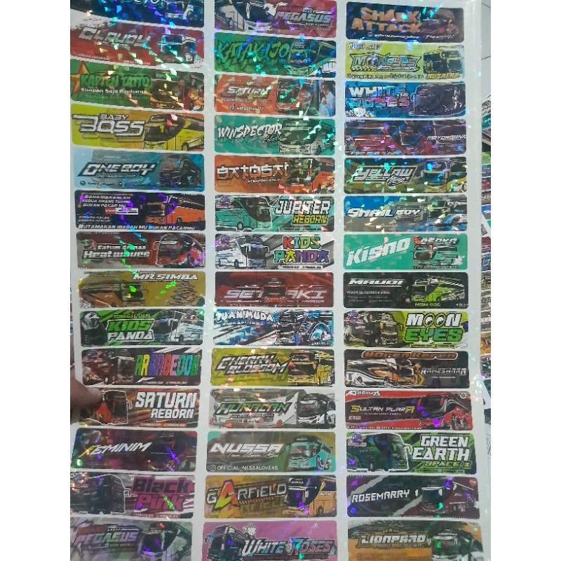 

STIKER BUS NEW BASURI 1 LEMBAR ISI 45 PCS EDISI LANJUTAN