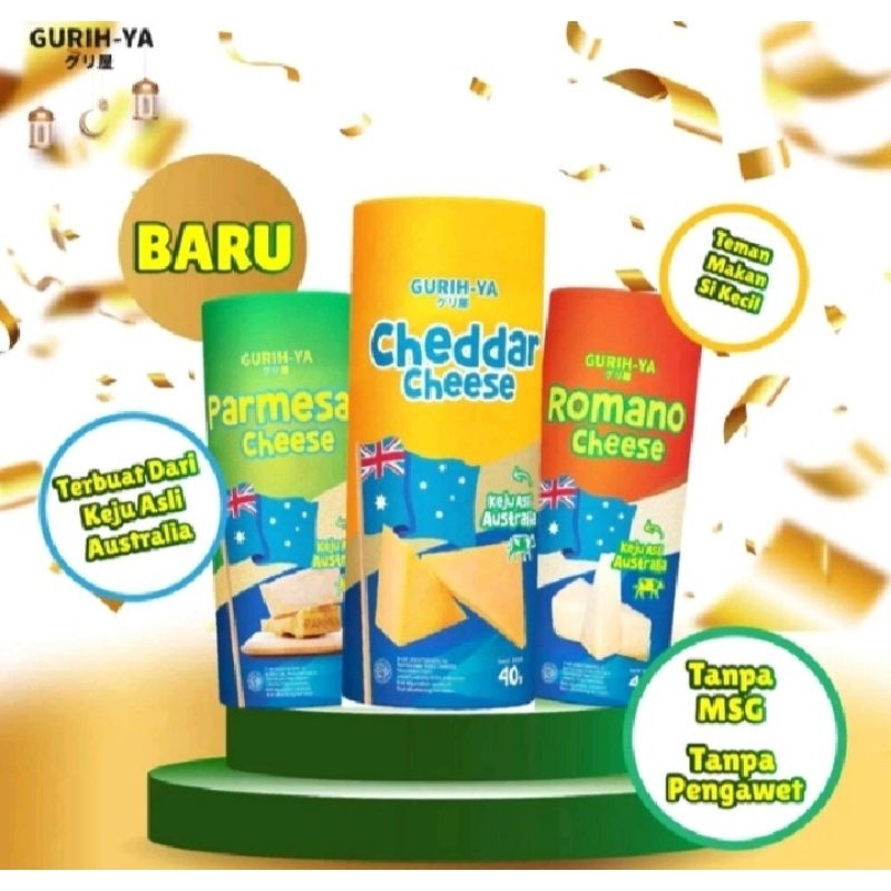 

Gurih-Ya Bumbu Tabur Keju Cheddar/Parmesan/Romano Cheese 40gr