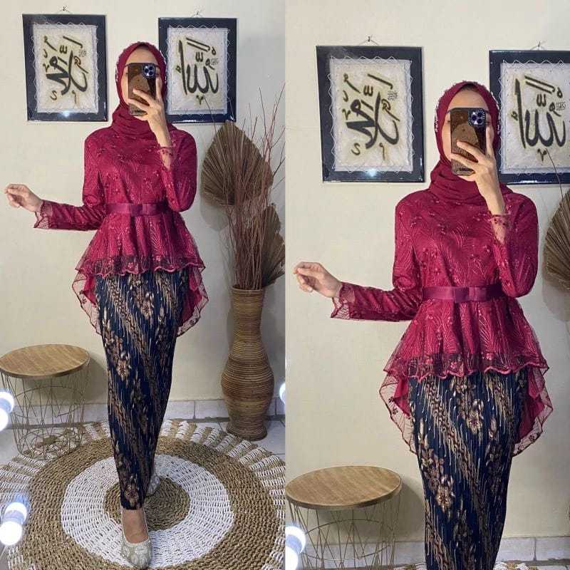 RR KEBAYA MODERN SETELAN KEBAYA AURORA TILLE KEBAYA WISUDA