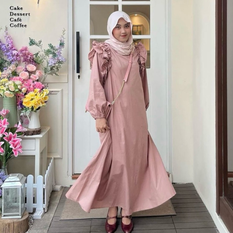 RUELLA RUFFLE DRESS By Leody