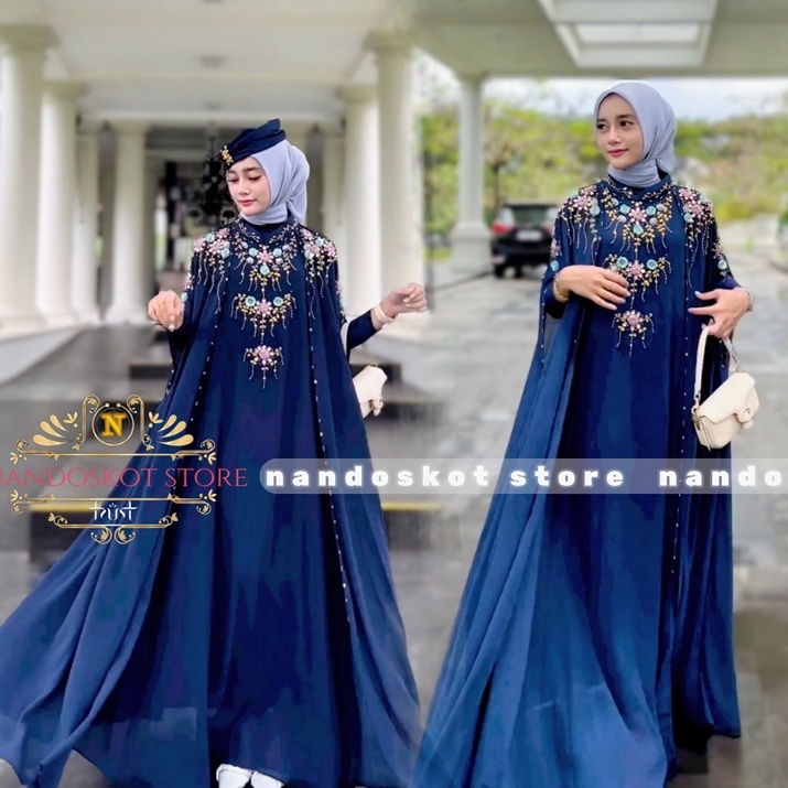 Kejutan Minggu Ini  Kaftan Premium  Ivanka Dress Caftan Modern Set Turban Exslusive Muslim Wanita