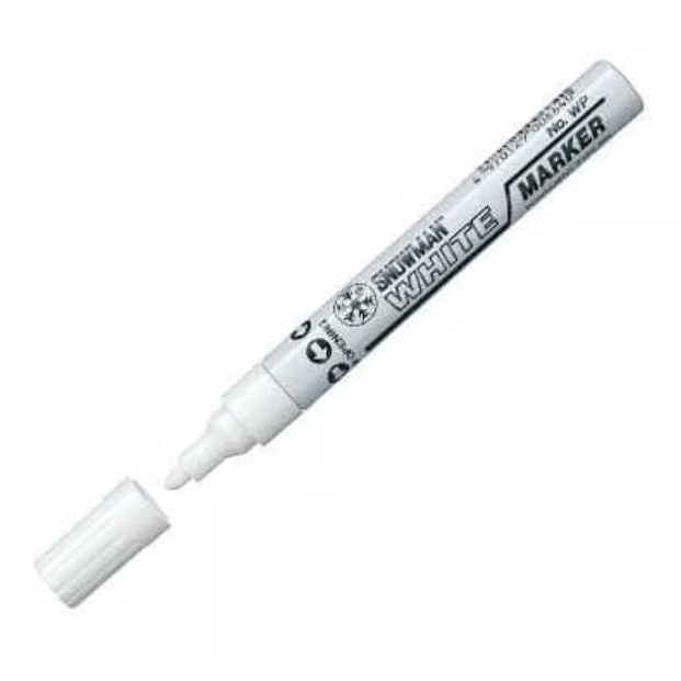 

SPIDOL SNOWMAN PERMANENT WARNA WHITE PUTIH Berkualitas