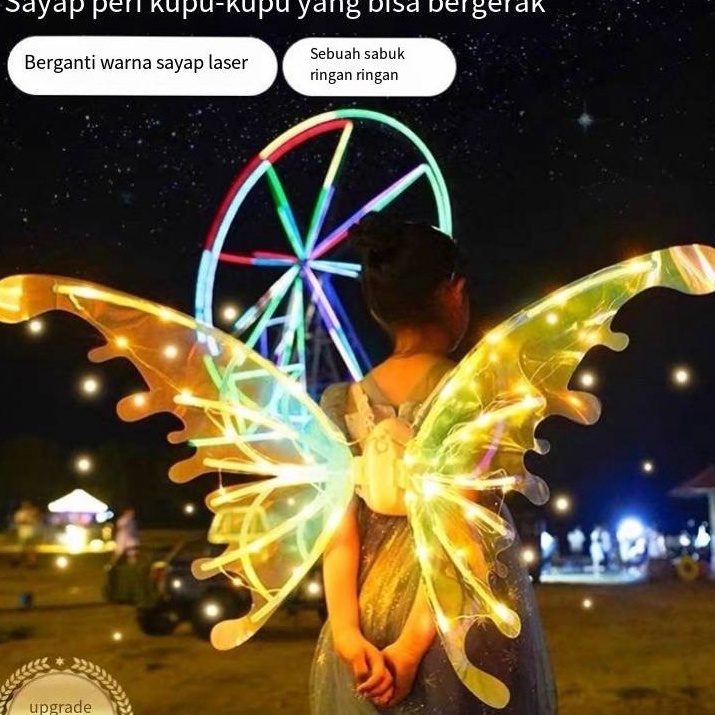 Garansi Produk  Sayap kupukupu Sayap Peri KupuKupuSayap PeriSayap Musik Bercahaya Baru Sayap Bercaha